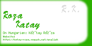 roza katay business card